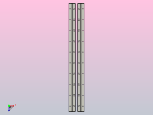 带d6mm交叉滚子和500mm行程的线性导轨JVNB 6-500俯视缩略图