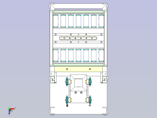 双排滚筒型链条提升机俯视缩略图