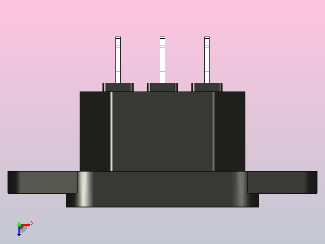 C14 IEC 交流电器插座俯视图