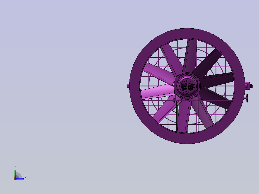 管道风机左视图