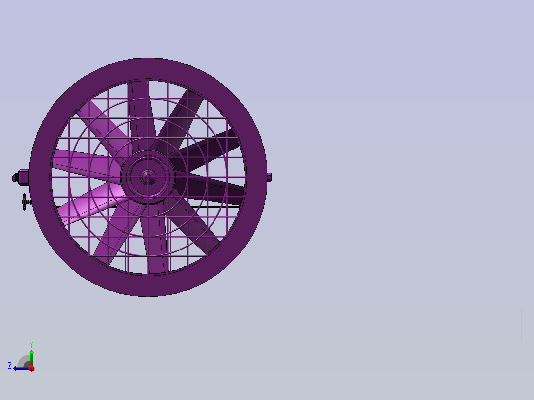 管道风机右视图