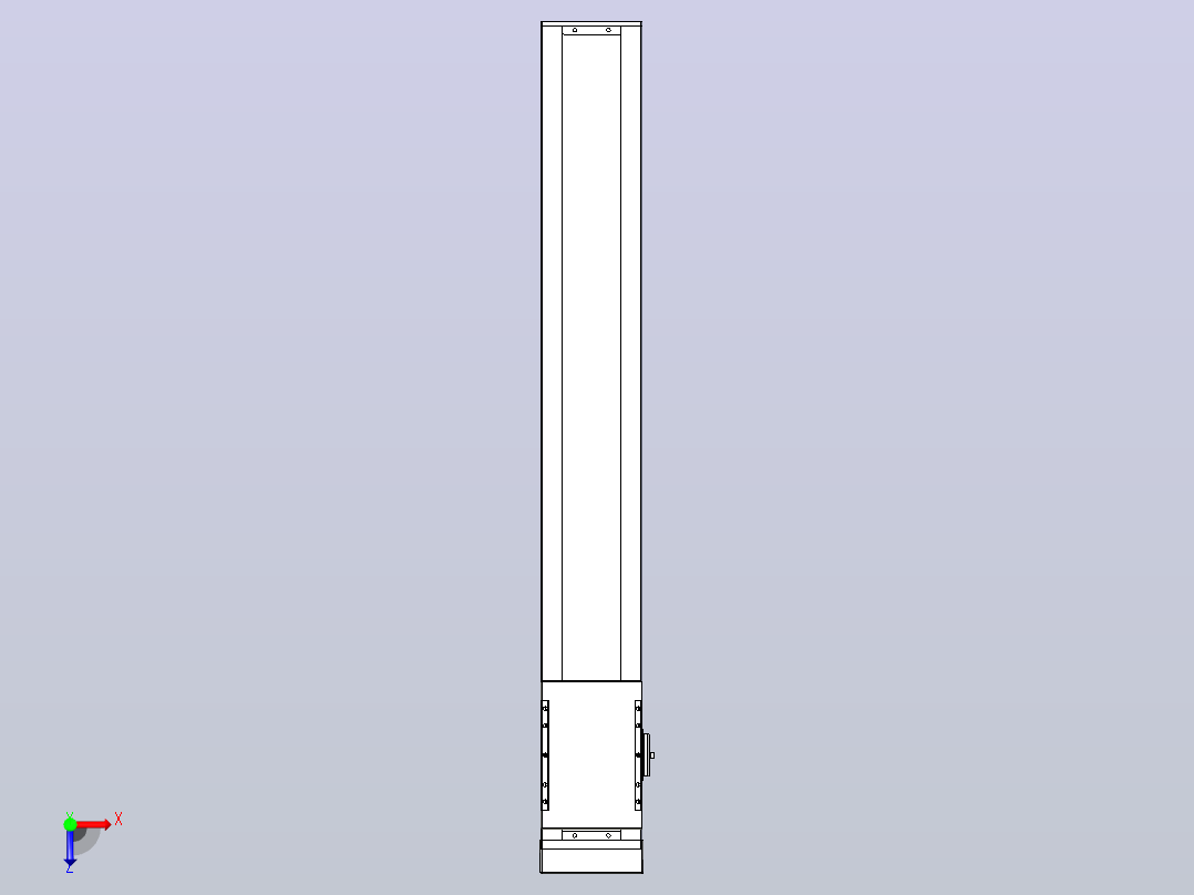 滚珠丝杠直线轴带导轨全封闭TPA-HCR-120D-1610C-L750-MP-C-P20-N3俯视图