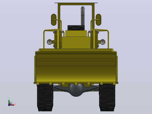 推土机 a-wheel-loader-2 4 SW STL前视缩略图