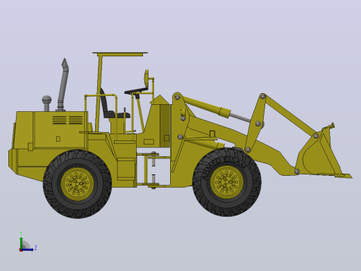 推土机 a-wheel-loader-2 4 SW STL左视缩略图