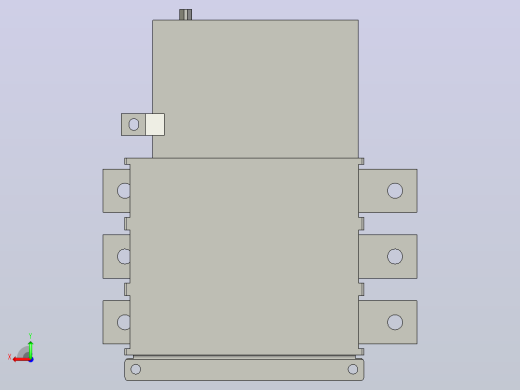 NH41-315～630_3SZ 3P自动转换开关三维模型202012后视缩略图