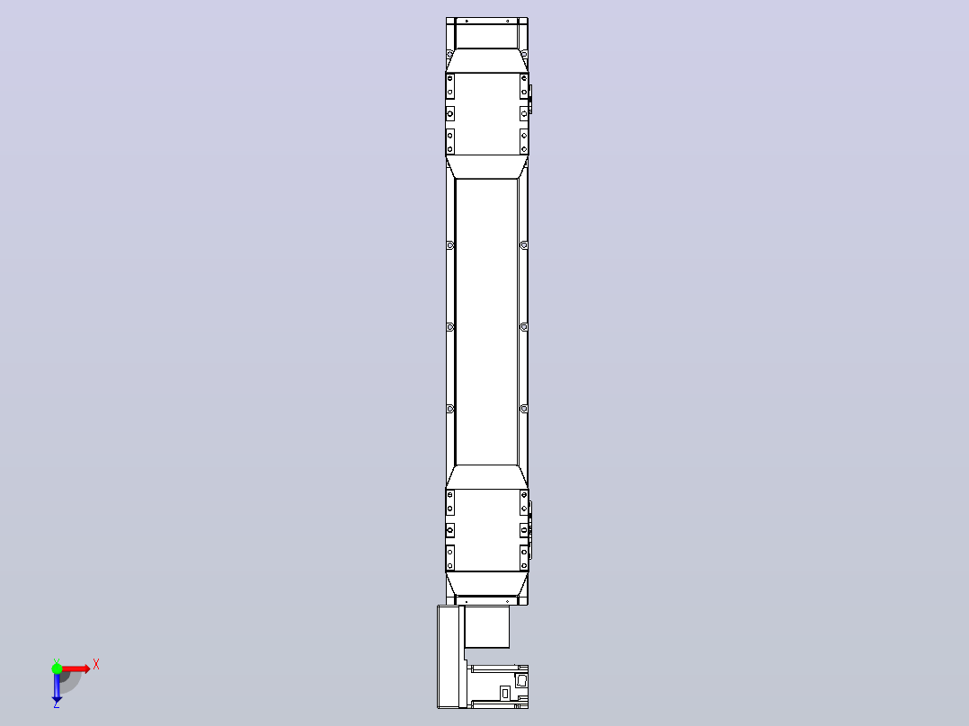 皮带直线轴双滑块型TPA-GCBS-150-P80-L250-QL-M75-N3俯视图