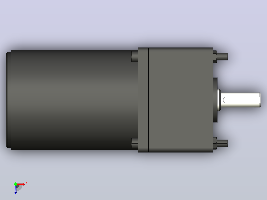 15W 微型减速电机[31K15GN-C]俯视图