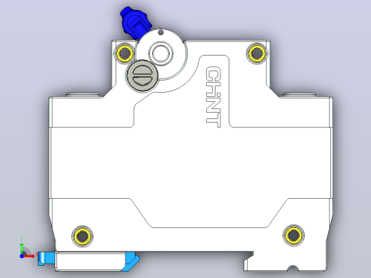 NXB-125G 2P小型断路器三维模型202306前视缩略图