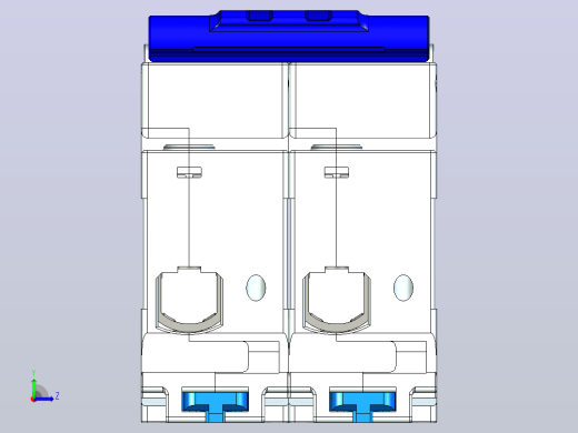 NXB-125G 2P小型断路器三维模型202306左视缩略图