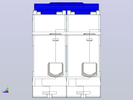 NXB-125G 2P小型断路器三维模型202306右视缩略图