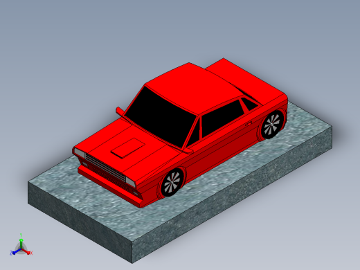 Desain Car 丰田 卡罗拉正等轴测缩略图