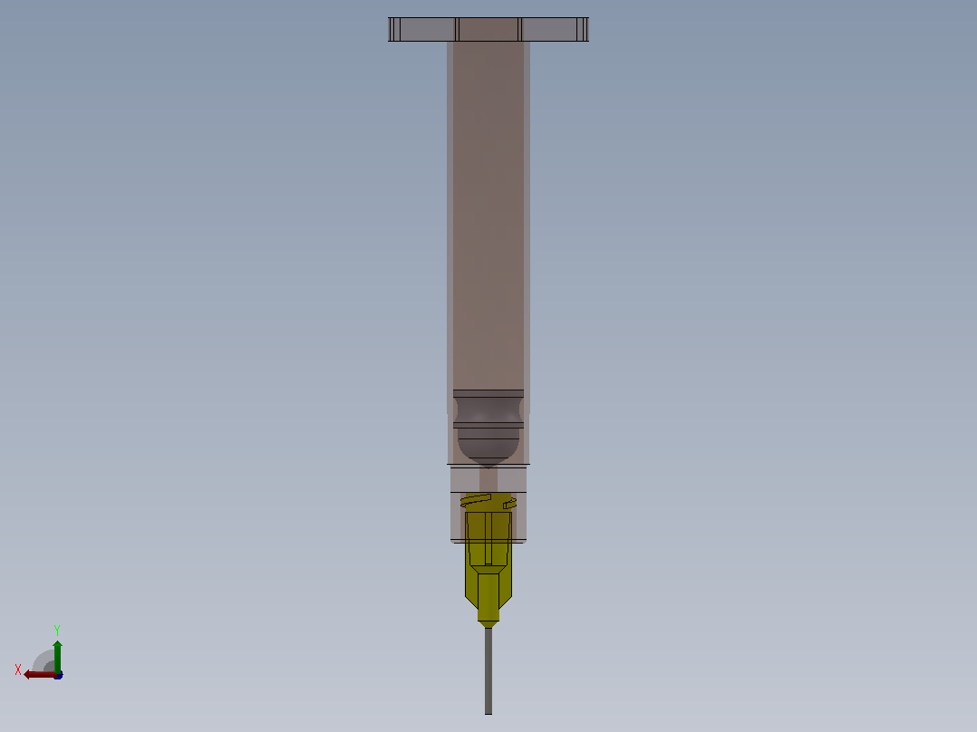 5ml注射器后视图