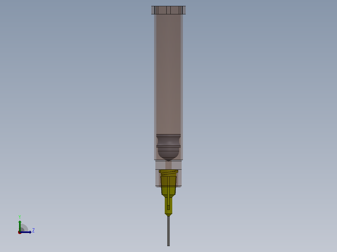5ml注射器左视图
