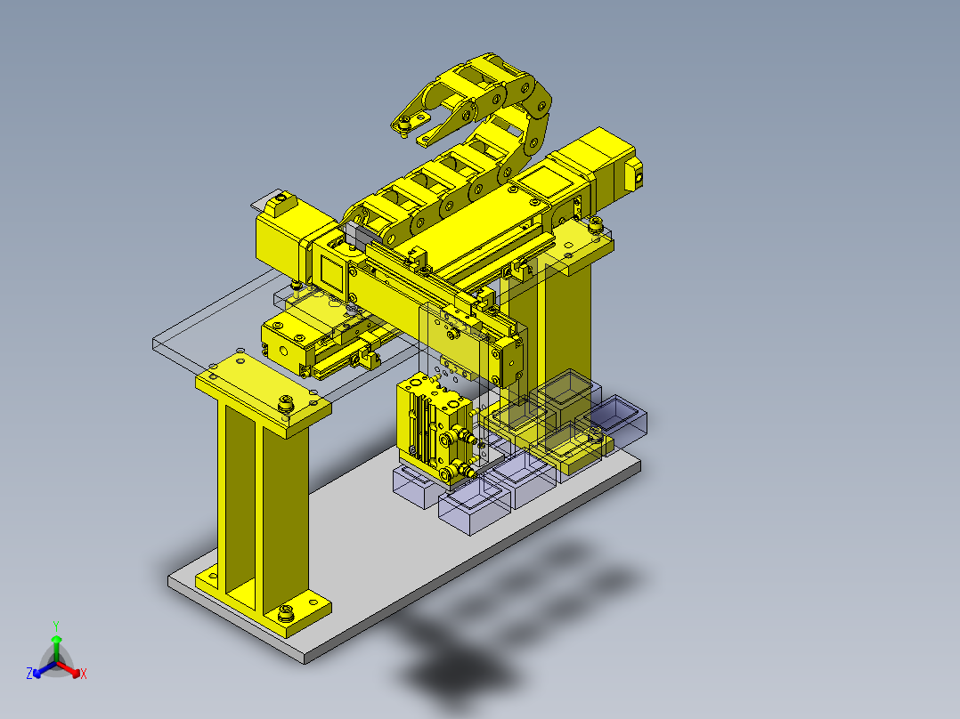 XYZ方向可活动导通检查机构