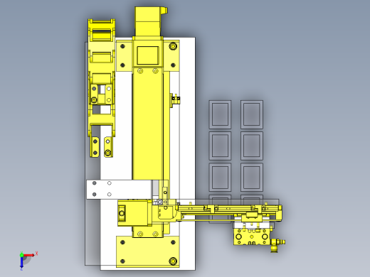 XYZ方向可活动导通检查机构俯视缩略图