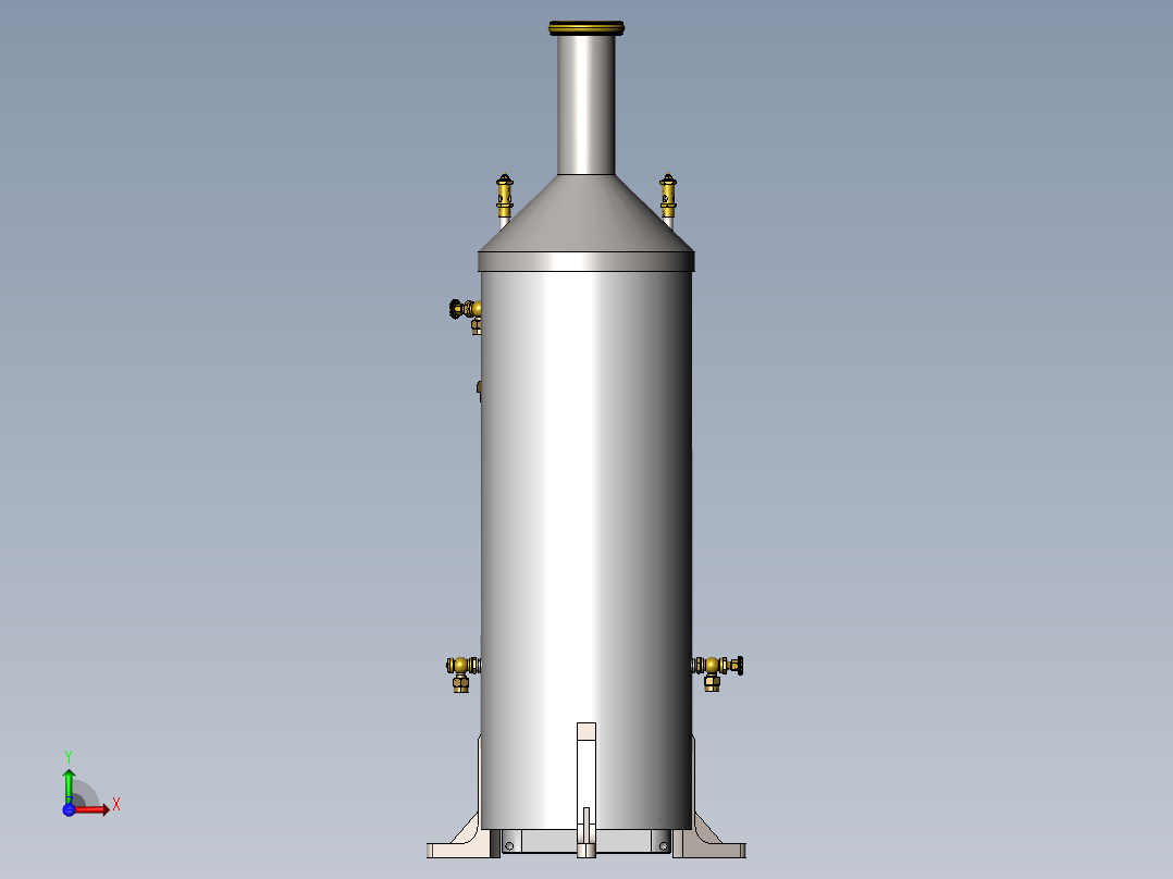 垂直 管式锅炉sw18可编辑前视图