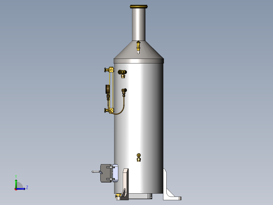垂直 管式锅炉sw18可编辑左视图