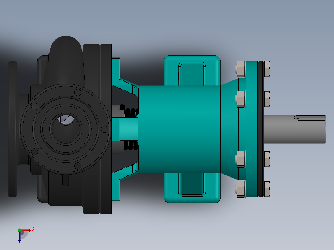 离心泵11俯视图