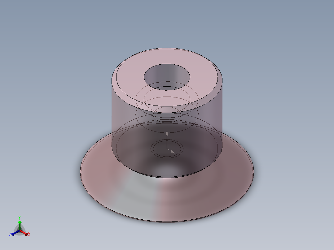 气动吸盘正等轴测图