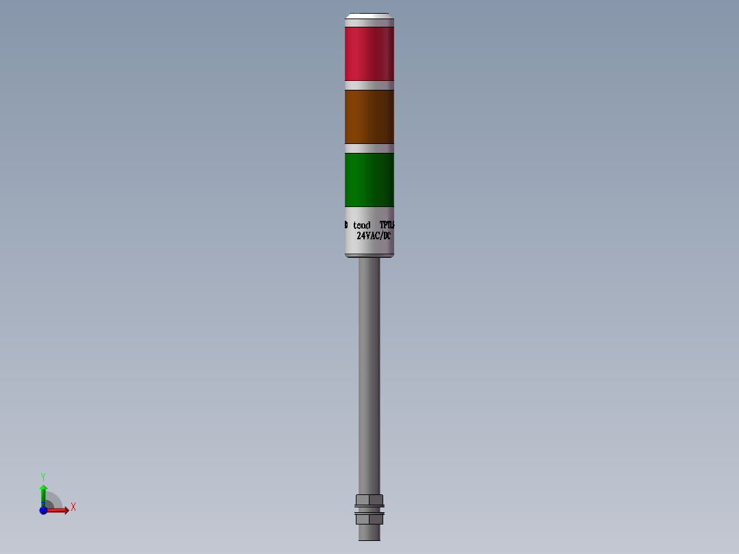 tend三色报警灯TPTL5-7前视图