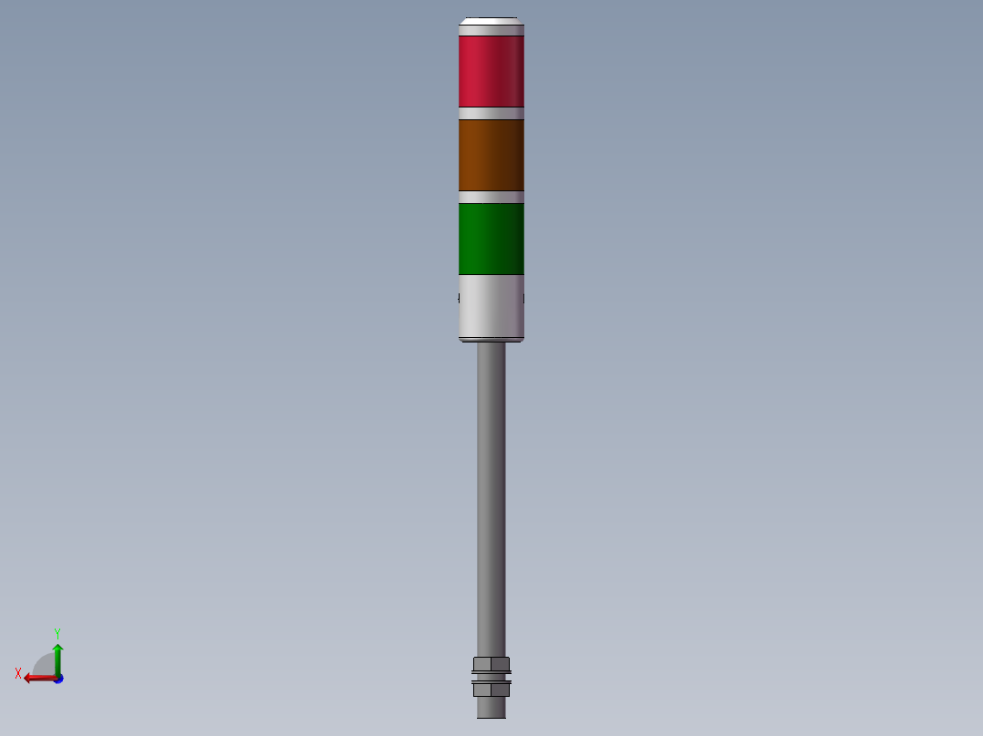 tend三色报警灯TPTL5-7后视图
