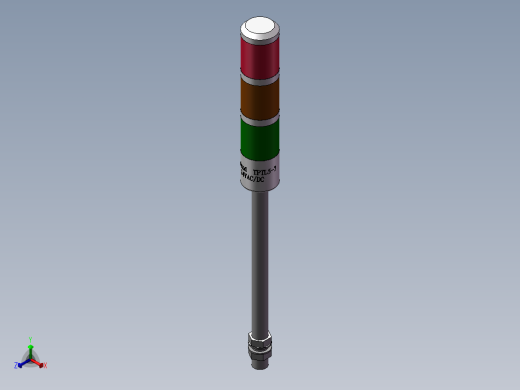 tend三色报警灯TPTL5-7正等轴测缩略图