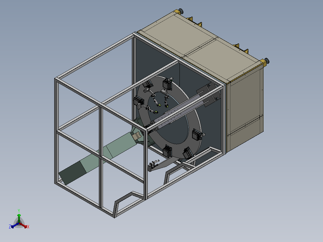 168转盘测试机正等轴测图