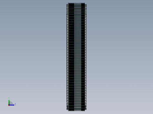 回转式格栅输送机3d图纸 除污机SW图纸 回转式格栅除污机3d模型左视缩略图