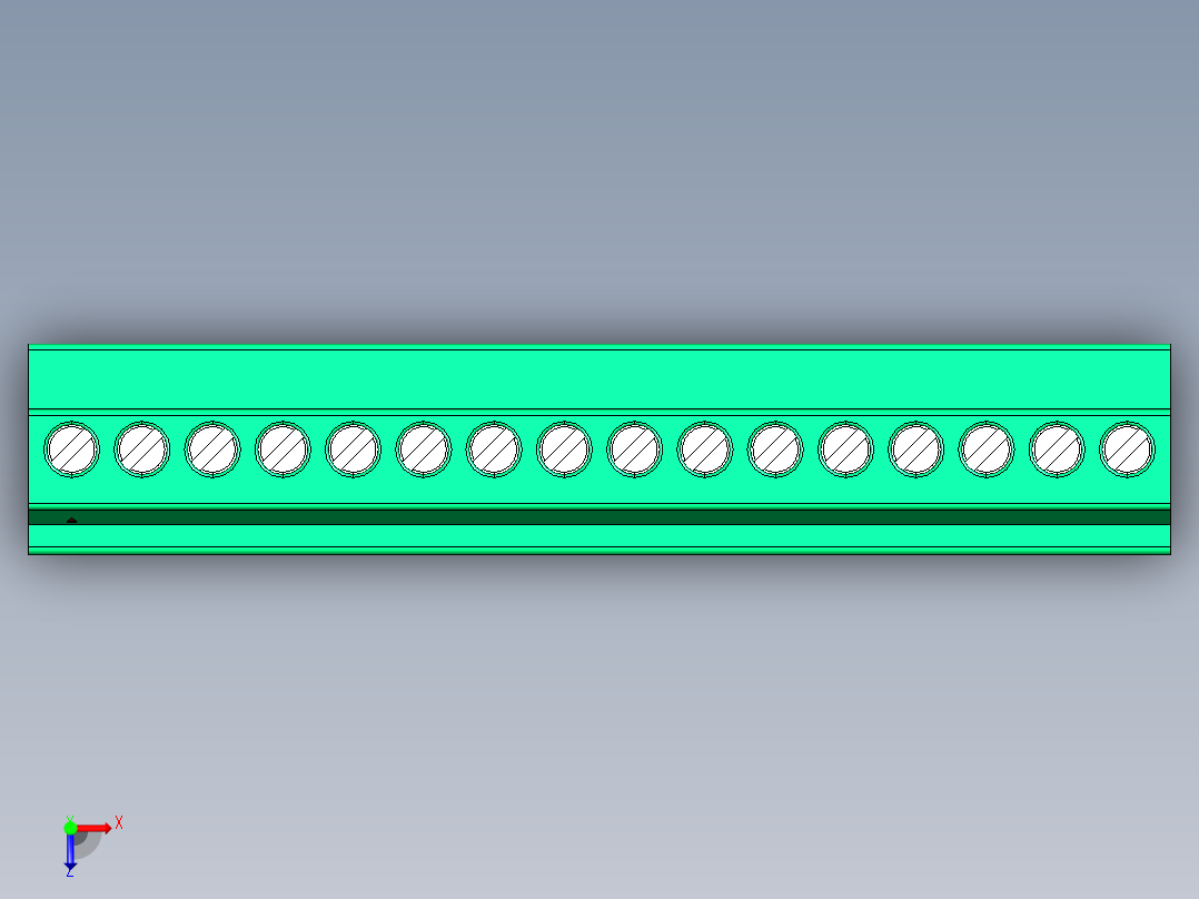 DEGSON 15EDG 系列 3.5mm 插拔式接线端子 FullPack-15EDGKA-3.5-16P-14-00AH俯视图