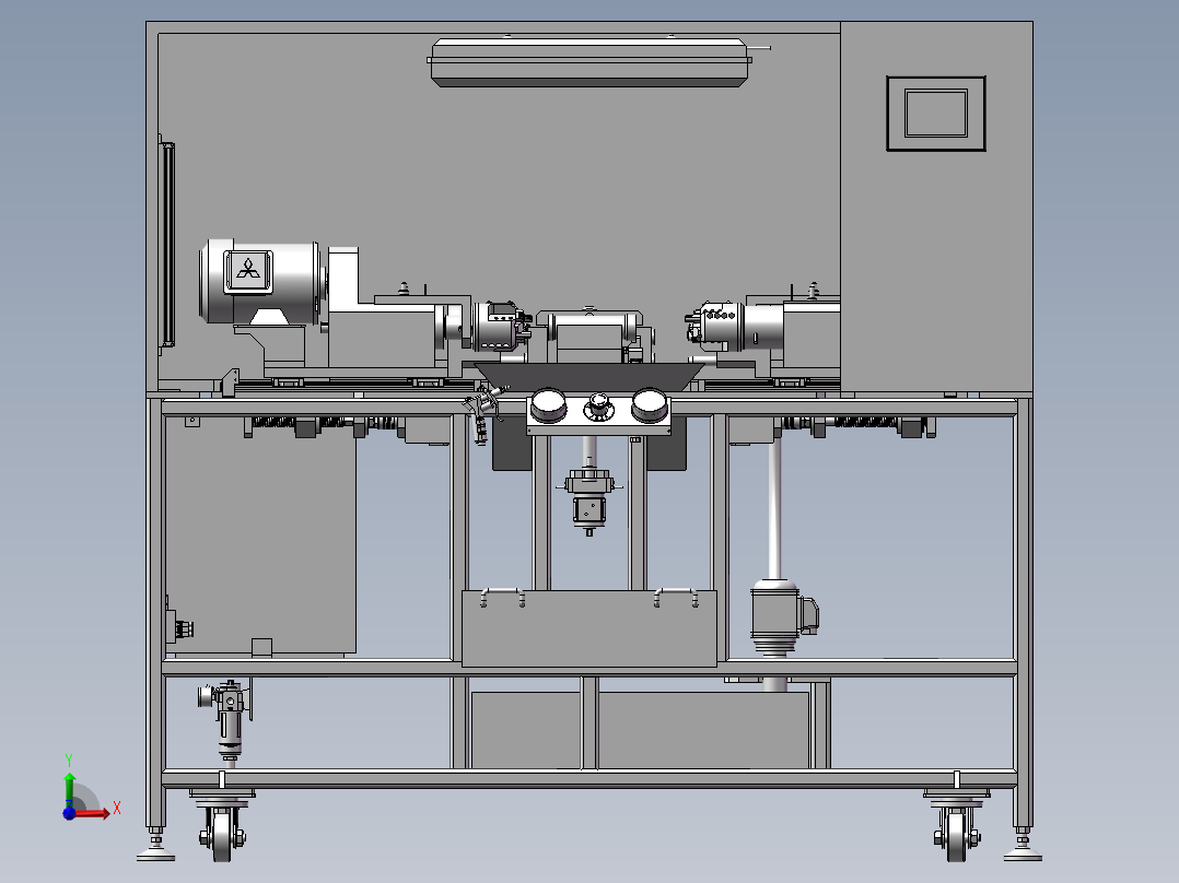 W2011设计的镗头机前视图