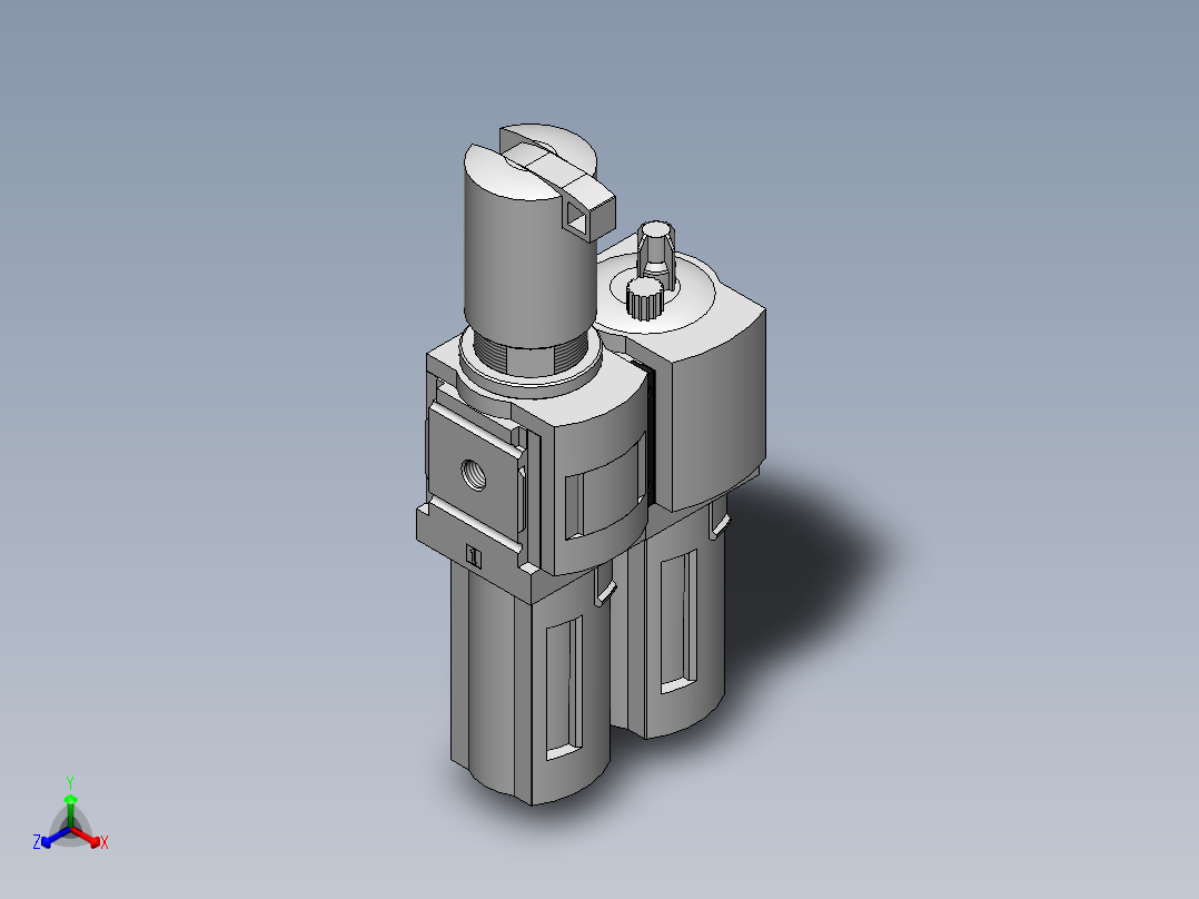 过滤器3正等轴测图