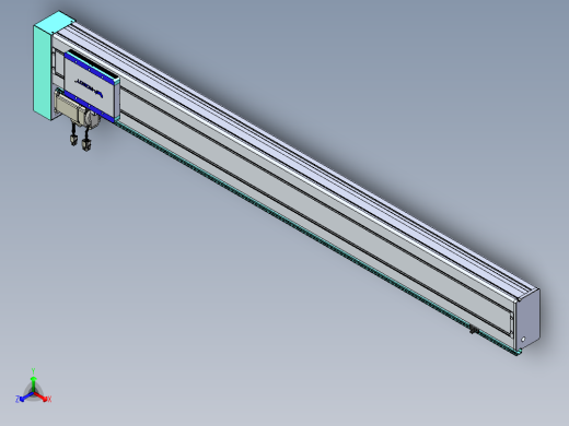 威洛博VC丝杆传动-无尘环境VC14-Lxx-C-S1200-BL-ZP40-C3正等轴测缩略图