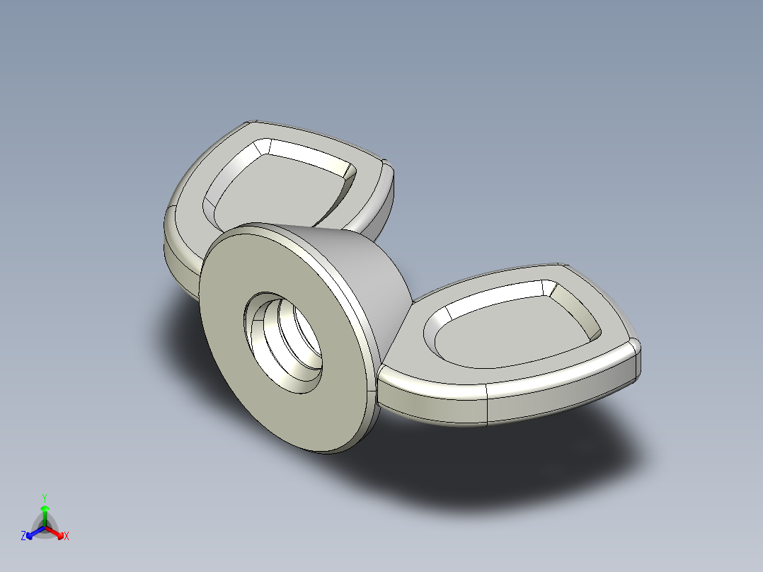 WING NUT 0.25in-20 Thread size 9-16in Base Diameter.IGS