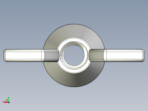 WING NUT 0.25in-20 Thread size 9-16in Base Diameter.IGS后视缩略图