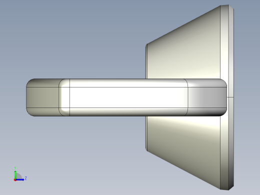 WING NUT 0.25in-20 Thread size 9-16in Base Diameter.IGS左视缩略图