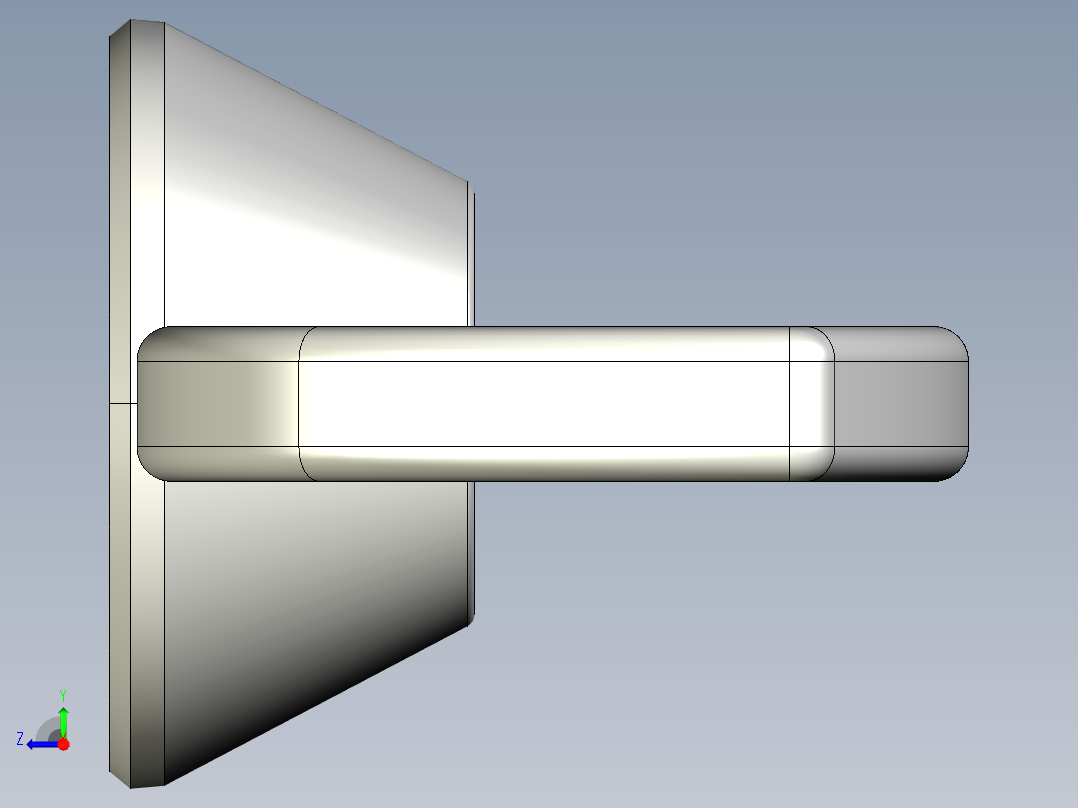 WING NUT 0.25in-20 Thread size 9-16in Base Diameter.IGS右视图