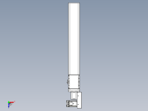 同步带全封闭直线模组TPA-HCB-105D-90-L600-MR-C-P20-N3俯视缩略图
