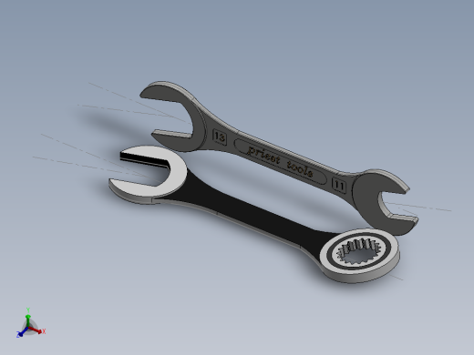 11 13号开口扳手--stl stp sw