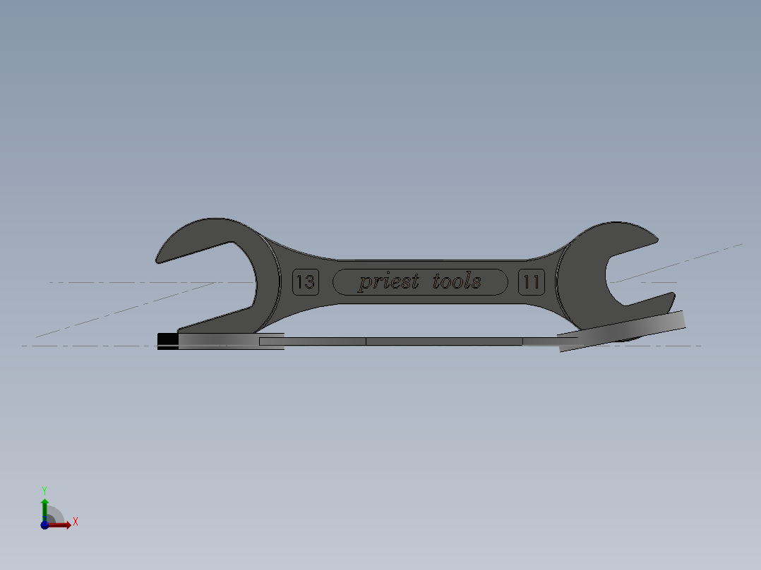11 13号开口扳手--stl stp sw前视图
