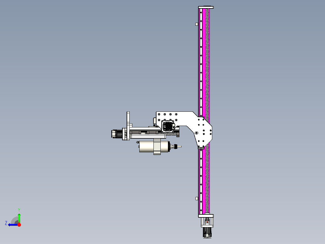 两轴CNC数控右视图