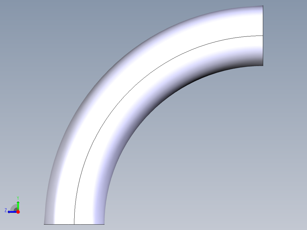 焊接弯头右视图