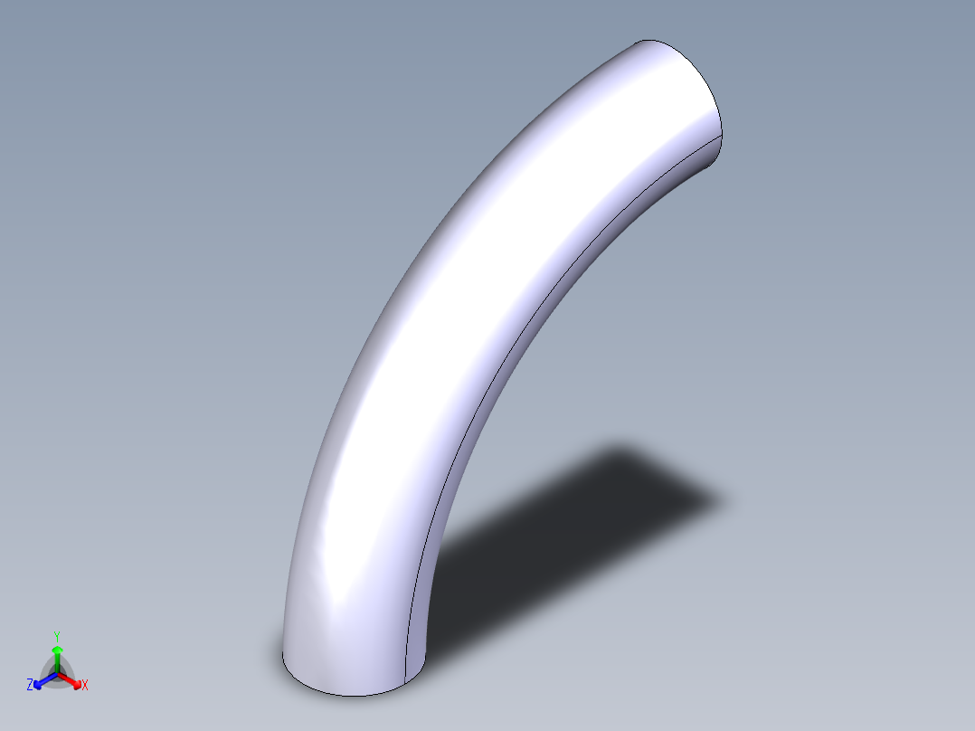 焊接弯头正等轴测图