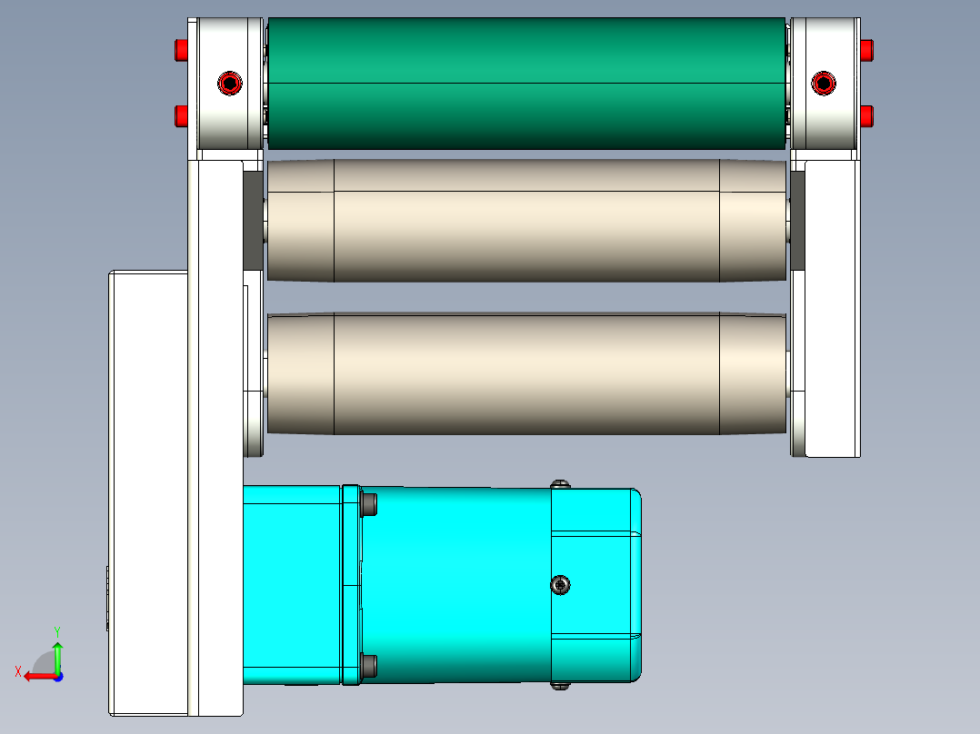 LE-XC3060-中间驱动经济型皮带线后视图