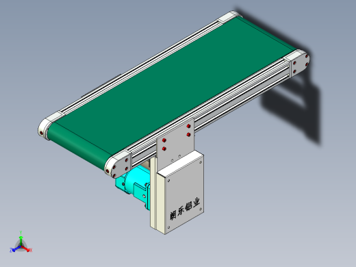 LE-XC3060-中间驱动经济型皮带线正等轴测缩略图