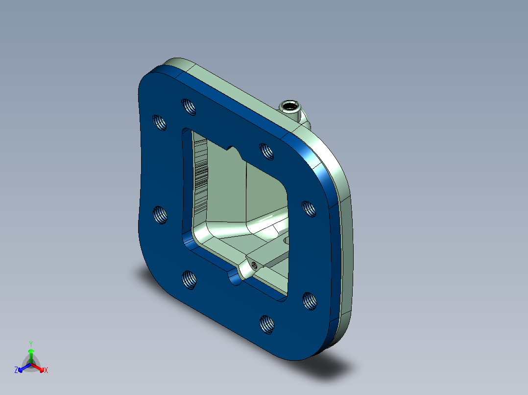 桶形辊正等轴测图