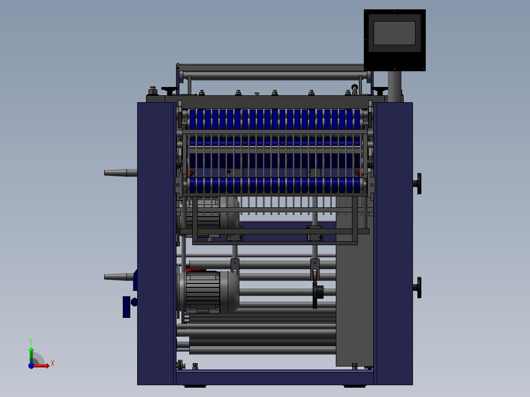 侧焊接自动制袋机前视图