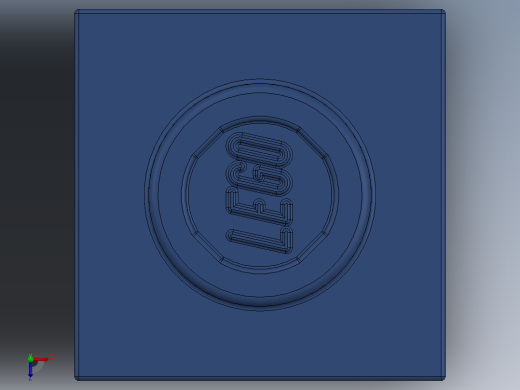 乐高机械组积木（横梁）-4226037 - 6541 Royal Blue Brick 1 x 1 with Hole俯视缩略图