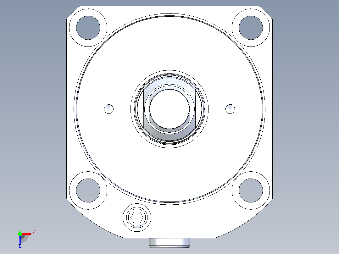 KOSMEKLC0902-CxM-E多系列多零件图纸模型俯视图