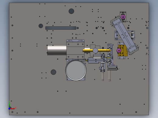 机壳振动盘分料送料电焊及下料机构前视缩略图