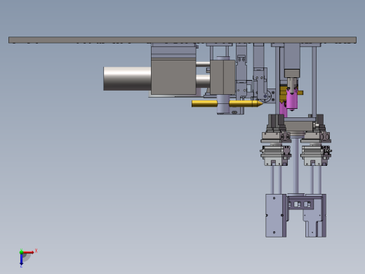 机壳振动盘分料送料电焊及下料机构俯视缩略图